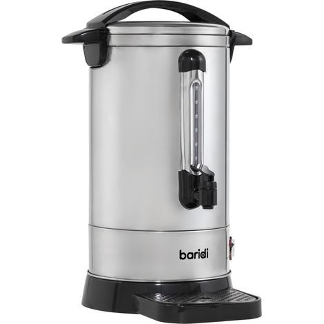 Baridi DH269 Hot Water Boiler/Tea Urn 10L Capacity, Stainless Steel (1/5)