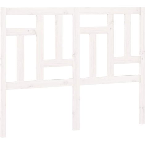 Maison Exclusive - Tête de lit Blanc 145,5x4x100 cm Bois massif de pin (1/5)