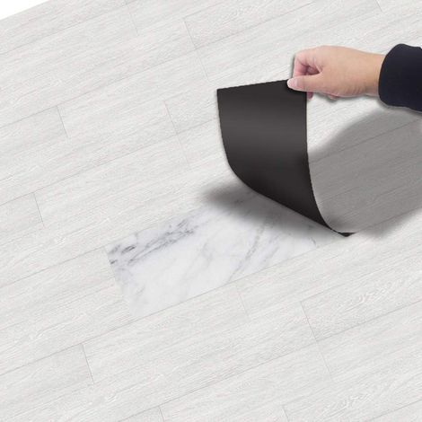 DIY PVC Self-adhesive Tile Sticker, Color Pattern Floor Tiles Waterproof for Kitchen Floor Bathroom Living Room, 20 300CM (1/5)
