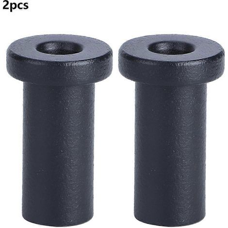 Paire de rails de porte coulissante en fer, 2 pièces, kit de fixation pour porte de grange, pince de montage, charnière à axe, accessoires de quincaillerie robustes pour coulisse (1/5)