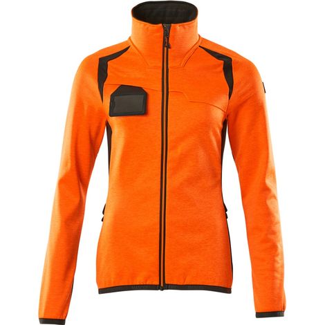 Mascot Fleecepullover mit Reißverschluss 19453, Damen Gr. L, hi-vis orange/dunkelanthrazit
