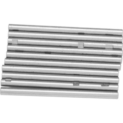 10 tiges de moteur RC en acier inoxydable argenté, diamètre 4 mm, longueur 60 mm, pour moteur brushless avec 3 positions plates pour voiture RC (1/5)