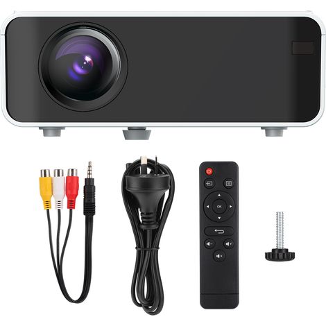 Projecteur LED Mini HD 1080P avec HDMI pour Cinéma Maison, Projecteur Intelligent 720P, Alimentation 110V-240V avec Prise AU (1/5)