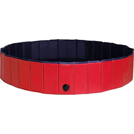 lionto Pool für Enten, Gänse & Hühner, stabil & leicht zu reinigen, Abflussventil & Anti-Rutsch-Boden, kratzfestes PVC, 160 cm Ø