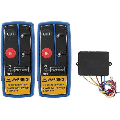 Télécommande sans fil pour treuil électrique, double commande 24 V/12 V, pour Jeep, quad, SUV, remorque, accessoires auto 2025 (1/5)