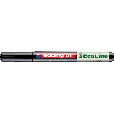 Edding 51 EcoLine 4-51-001 Marqueur peinture noir 1 mm, 2 mm (1/5)