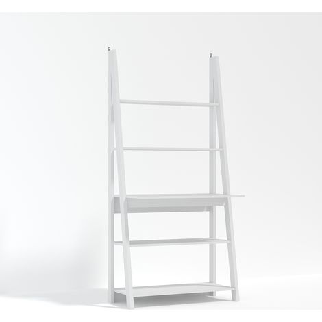 Tiva Ladder Desk - MDF - L50 x W84 x H175.4 cm - White (1/2)
