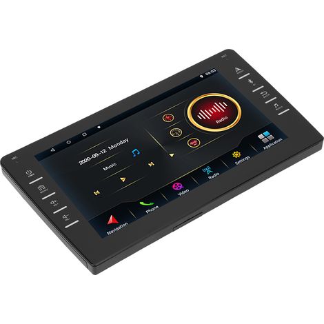 Lecteur multimédia de voiture universel GPS 8 pouces avec Wi-Fi, processeur quadricœur haute définition, 1 Go + 16 Go de RAM, compatible Android 9.1 (1/5)