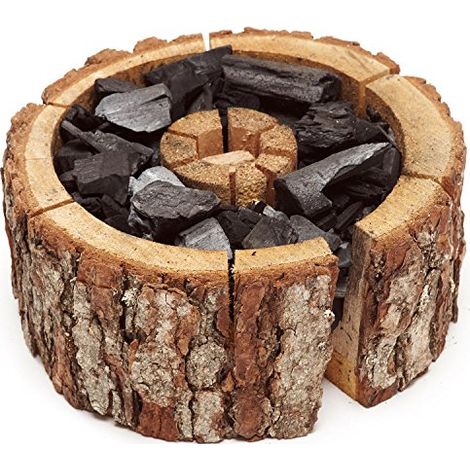 Barbecue kit accendifuoco griglia pronta in legno naturale di ontano a carbone usa e getta Ecogrill El Gaucho Take Away