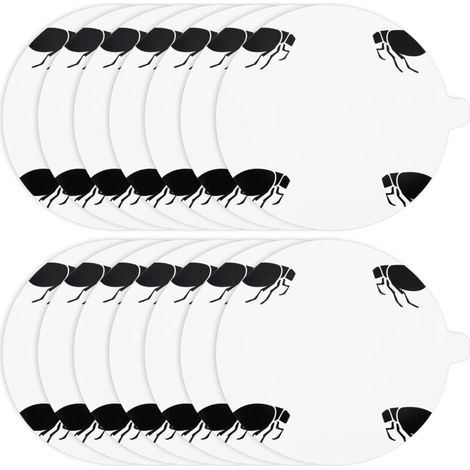 Disques de recharge pour pièges à puces - Lot de 36 plaques de colle adhésive naturelle de 10.9 cm, non toxique, compatible avec la plupart des pièges à puces.
