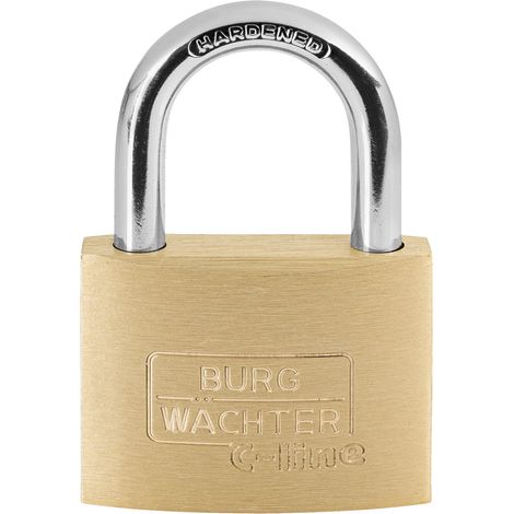 Burg Wächter 33691 Vorhängeschloss 50.00 mm verschieden schließend Messing Schlüsselschloss (1/5)