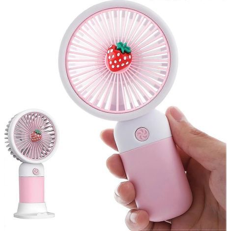 Niedlicher, tragbarer Mini-USB-Ventilator mit Akku für Kinder, in Avocadogrün (1/5)