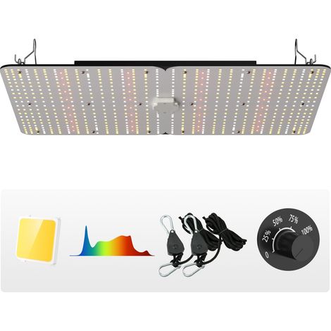 Croissance des plantes, lampe horticole LED 300 W spectre complet, gradation 5 niveaux, pour tente de culture (1/5)