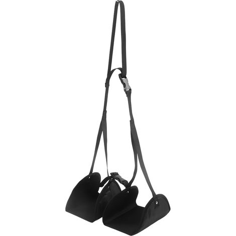 Hamac avec pédale pour les voyages en avion, noir, hamac portable à glisser sous le bureau pour les voyages en famille, chaise de bureau (1/5)