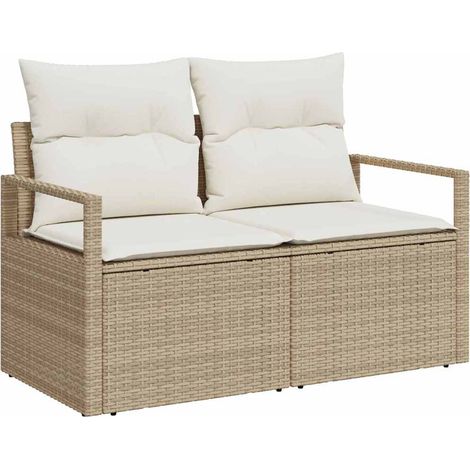 Maison Exclusive - Garten-Sofa mit Kissen 120 x 62 x 69 cm Poly-R