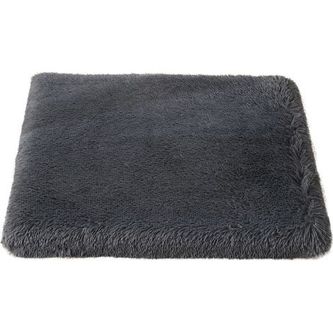 Matelas pour cage de transport/chenil, lavable, gris foncé, 50 x 40 x 10 cm (1/5)
