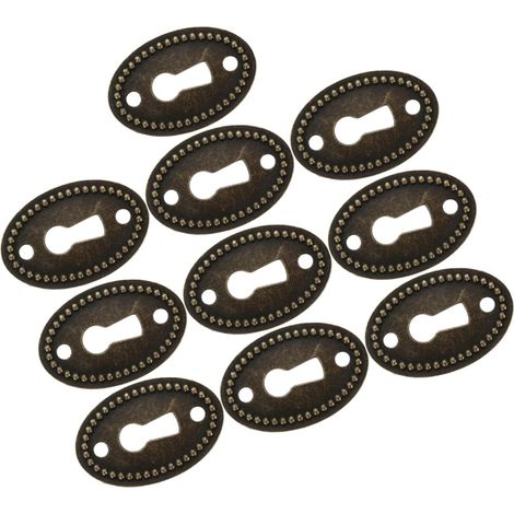 TEHAUX Plaque décorative ovale pour trou de serrure, style (1/5)