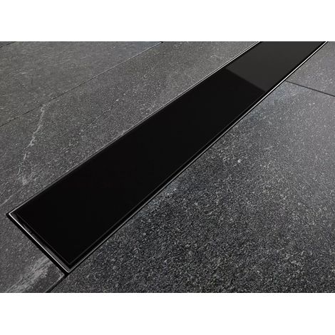 Recepción de ducha Besco virgo black 80 flujo 56 l/min