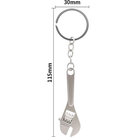 Maulschlüssel verstellbarer Schraubenschlüssel 1 Stück Multifunktionsschlüssel Handwerkzeug Verstellbarer Schraubenschlüssel Silber 11 5 cm mit (1/3)