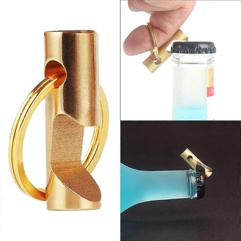 Ouvre-bouteille en laiton, mini ouvre-bouteille porte-clés pour usage quotidien à la maison (1/4)