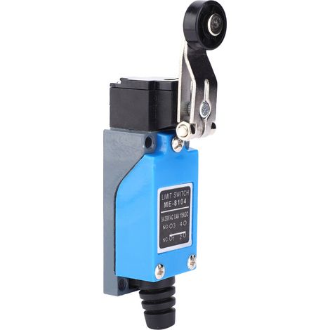 Interrupteur de fin de course ME-8104, 250 V CA, 50-60 Hz, 115 V CC, micro-interrupteur à levier à galet réglable, 12 x 4 x 2,7 cm (1/5)