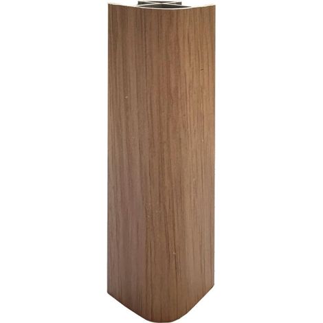 Angolare per zoccolo 90° R12 in faggio scuro H 12 cm. (1/2)