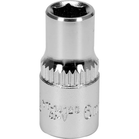 VASO DE 6 MM 1/4" HEXAGONAL CV CORTO YT-14123 YATO (1/4)