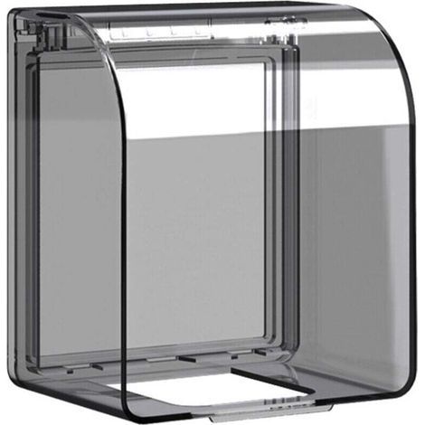 Wasserdichter Schutz für Steckdosenabdeckung Typ 86 (12,2 × 10,8 × 7,3 cm), wasserdichte Steckdosenabdeckung, Schalterabdeckung für Badezimmer und Küchen (1/5)