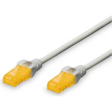 Digitus DK-1613-A-020 RJ45 Netzwerkkabel, Patchkabel CAT 6a U/UTP 2.00 m Grau Halogenfrei, verdrillt