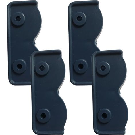 Lot de 4 supports rectangulaires de rechange pour tonnelle, tente, parasol de terrasse (1/5)