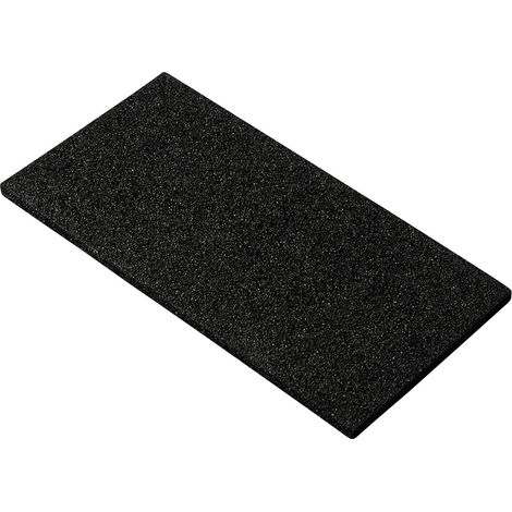 TRU COMPONENTS Mousse antistatique (ESD) (L x l x H) 150 x 75 x 5 mm conductible Lettre d'identifica