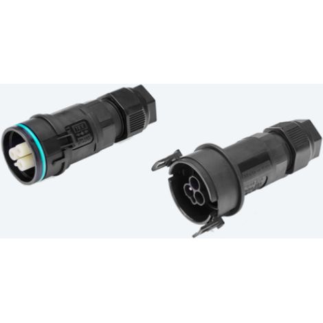 Kit connettore presa e spina techno 3p 25a nero - thr.404.s3b (1/2)
