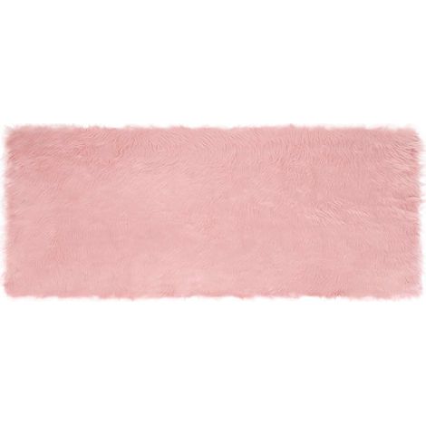 Maison Exclusive - Alfombra de de oveja sintética TAFALLA Rosa 80
