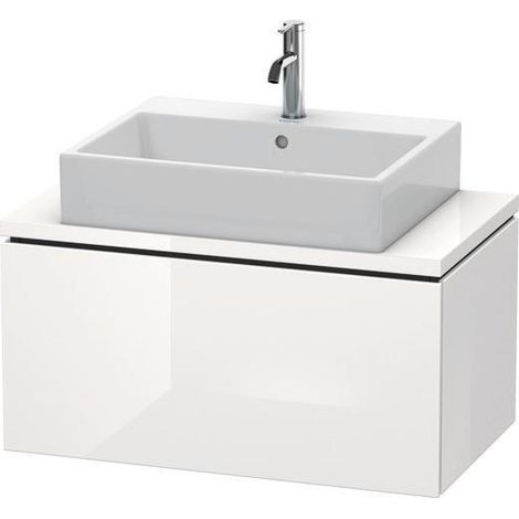 Meuble-lavabo L-CUBE 820x477mm 1 tiroir coulissant we hgl ES érable central