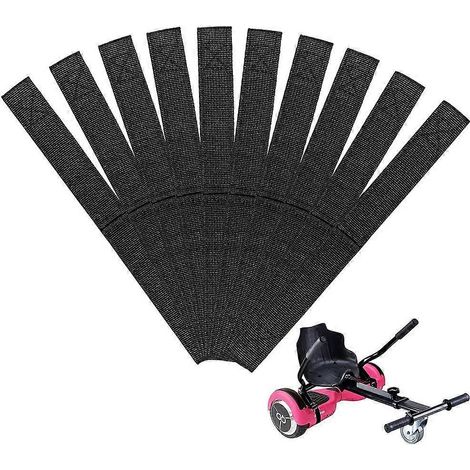 Lot de 10 sangles réglables pour hoverboard : sangles de fixation de siège en nylon, câble de fixation auto-agrippant. (1/3)