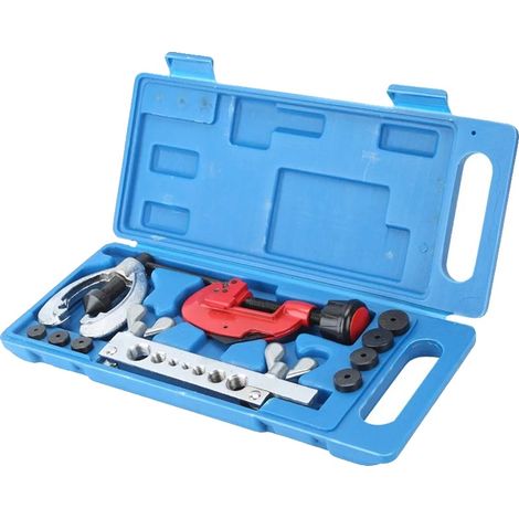 Herramienta para abocardar líneas de freno, material de acero, adaptadores de manguera: 5/8 pulg. - 1/2 pulg., capacidad de mordaza de manguera: 3 - 30 mm, espesor de pared de manguera: 1 mm, kit de h (1/5)