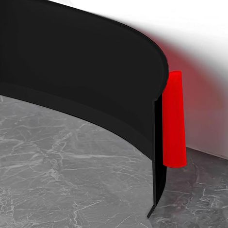 Plinthe Souple Autoadhésive, Plinthe Adhesive, PVC Plinthe Flexible, Bande Décorative Autoadhésive pour la Salle de Bain et la Cuisine (Noir-10M x 10CM) (1/5)