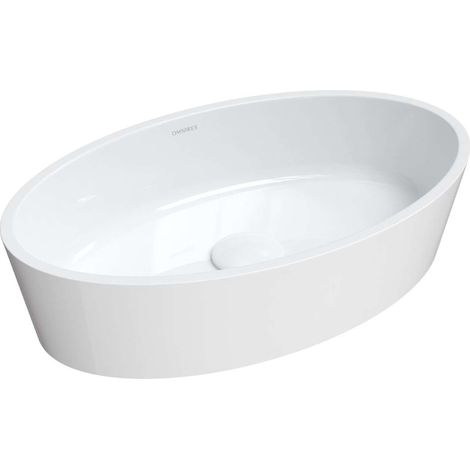 OMNIRES Bari M+ - Lavabo sobre encimera 50x30 cm, sin rebosadero, blanco BARI500UNBP (1/2)