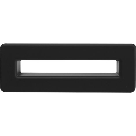 Cache-trop-plein pour lavabo, noir mat (1/4)