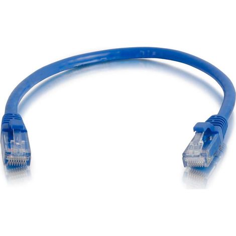 Cbl/5M Mlded/Btd Blue CAT5E PVC UTP PAT C2G Cat5e Booted Unshielded (UTP) Network Patch Cable - Cordon de raccordement - RJ-45 (M) pour RJ-45 (M) - 5 m - UTP - CAT 5e - moulé, sans crochet, bloqué - b
