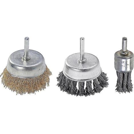 Brosse métallique ondulée (lot de 3)