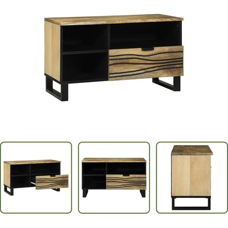 Meuble tv mural - Unites TV avec tiroir Marron 80 x 33 x 46 cm Bois d'ingénierie (1/5)