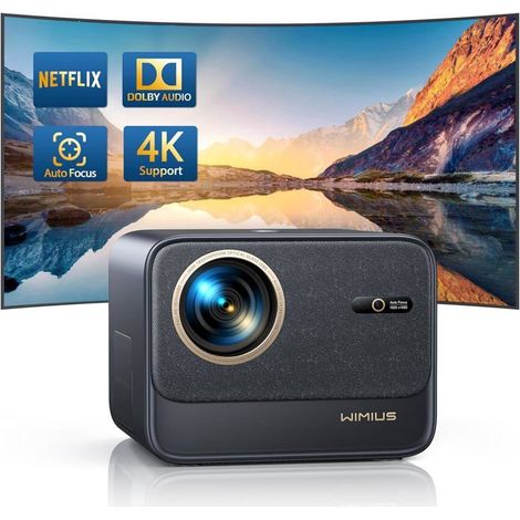 Projecteur 4K - ZIG-ZAG TERRITOIRES - Wifi, Bluetooth - 32000 Lumens - Auto Focus - Dolby Audio (1/5)