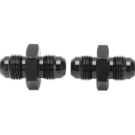 Raccord Mâle AN6 Vers AN6 - Adaptateur Droit En Aluminium Anodisé Noir - Pour Tuyau De Carburant - 4 Pièces (1/5)
