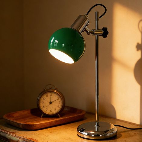 Lampe d'Étude Réglable LED - 3 Températures de Couleur Dimmable, Rotation 350°, H 35cm - Idéale Bureau/Maison/Chambre Étudiant (1/5)