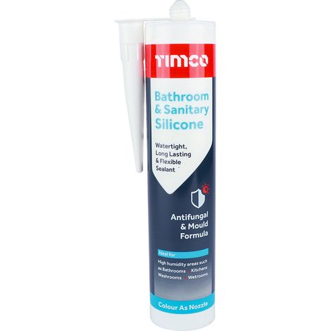 TIMCO Bathroom & Sanitary Silicone Sealant White - 300ml