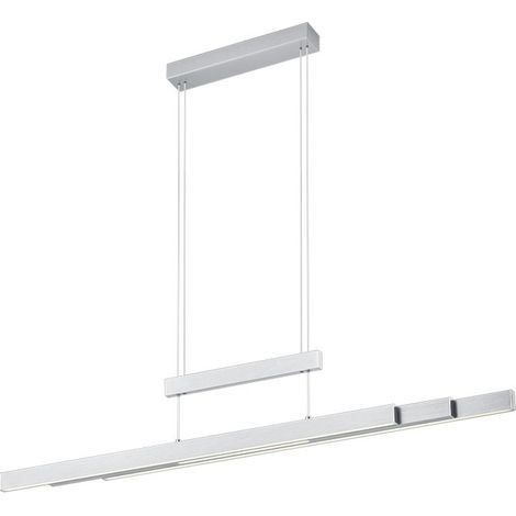 Lampada Sospensione Led Soffitto Altezza Regolabile Acciaio Trajan GD Trio (1/5)