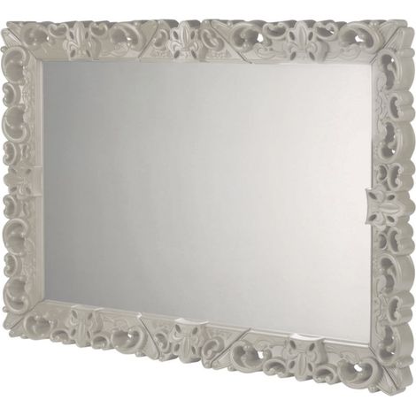 Mirror of Love  Grigio tortora - Extra Large  specchio di design originale Slide colorato moderno barocco camera ingresso sala da pranzo salotto