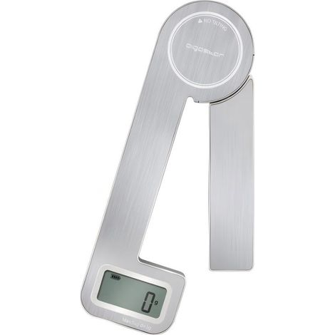Balance de cuisine numérique Aigostar 5 kg en acier inoxydable, pliable, précision de 1 g, portable pour la maison et la boulangerie. (1/2)