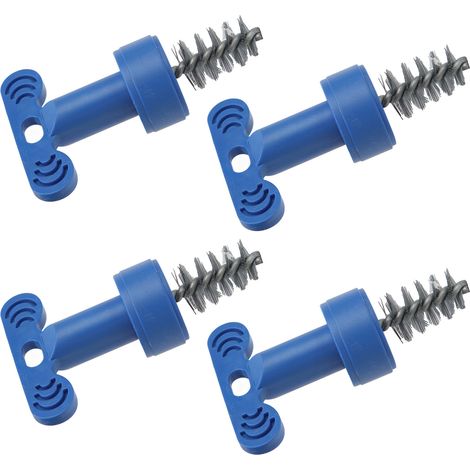 4 Brosse de batterie de voiture, outil de nettoyage antirouille et anti-poussière avec poignée T, protection des bornes (1/5)